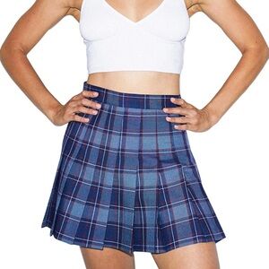 American Apparel Women's Plaid Tennis Skirt